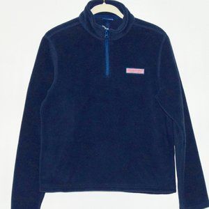 NEW Vineyard Vines Ferry Boat Fleece Pullover 1/4-Zip - Large